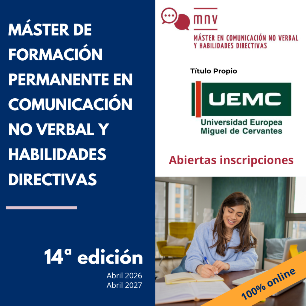 Máster en Comunicación No Verbal y Habilidades Directivas 14 edición