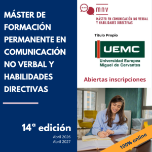 Máster en Comunicación No Verbal y Habilidades Directivas 14 edición